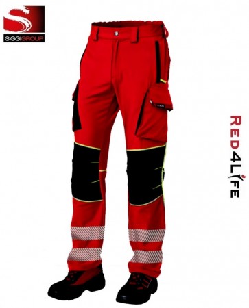 Pantalone Energy Certificato UNI EN ISO 20471 Operatori Pronto Intervento 118 Soccorso Sanitario Red4Life Gruppo Siggi Art. 07PA0958