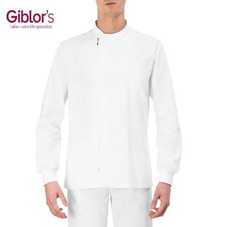 Casacca Ruggero Bianca Manica Lunga Medicale Laboratorio Giblor's Art. 21P03K490