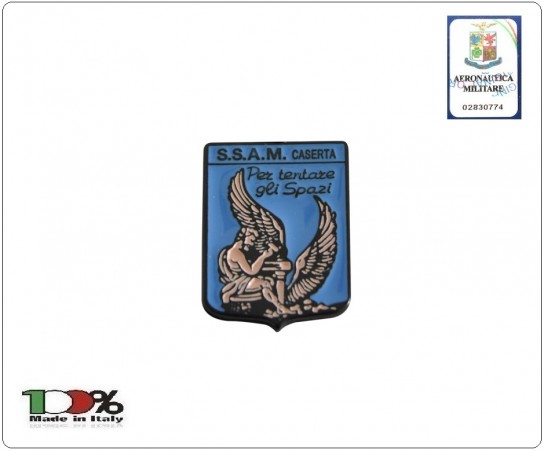 SPILLA DA DIVISA IN METALLO SMALTATO SCUOLA SPECIALISTI CASERTA PRODOTTO UFFICIALE art. AMSS04