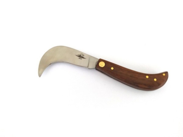 Coltello Palissandro inox 420 Artigianale Roncola cm 14 Lavoro Campeggio Outdoor Smile Art. COLM46R