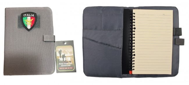 Cartella Porta Blocco Portablocco Professionale Cordura Grigio Guardia di Finanza ATPI MFH Art. 30989-ATPI