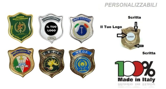 Distintivi Placca Metallo Personalizzazione Gommata Personalizzata Personalizzati Con Il Vostro Logo ONULS VIGILANZE SOCCORSI ECC..... Art. TUSCAN-P