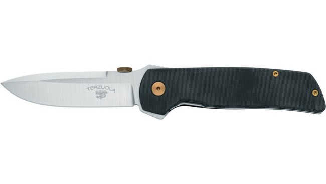 Coltelle Serramanico Fox ATCF Original Gangster knife by Terzuola Magna Cut & Micarta Black Art. FX-ATC-OG1 LMB