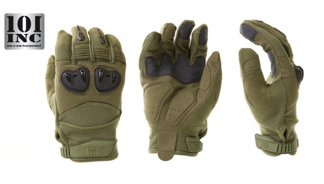 Guanti Tattici Militari Tactical Glove Ranger Strike Back Verdi OD INC 101 Esercito Caccia Art. 221234-V