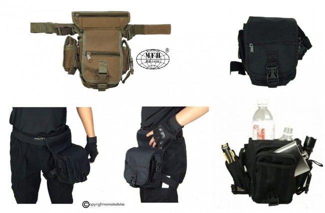 Hip Bag Marsupio Cosciale Colore Sabbia Coyote Desert MFH Art. 30701R
