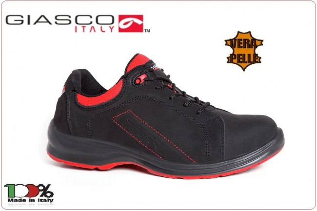 Scarpa Bassa per Croce Rossa Italiana Soccorritori 118 Pelle Fiore Nubuck IDROTECH® WRUSCARPA RUGBY S3 GIASCO Croce Rossa Italiana ULTIMI PEZZI Art. 93N25C