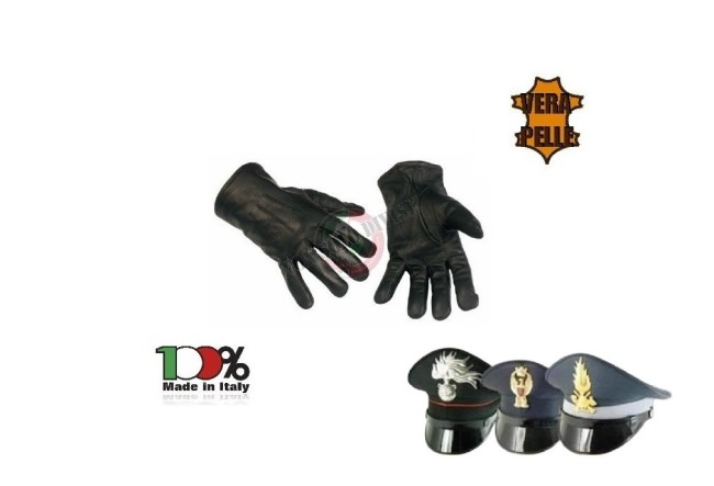 Guanti Guanto In Pelle Pieno Fiore Sfoderati Perquisizione Divisa Carabinieri Polizia G.di F. Vigilanza Sicurezza Art. BRK-GU