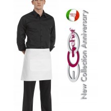 Grembiule Falda Barman Banconiere Con Tascone White cm 40x70 Art.6100001N
