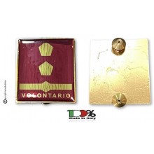 Coppia Gradi di Qualifica New Fondo Amaranto Vigili del Fuoco Sostituto Direttore Antincendio Capo Volontario Art. VVFF-G32