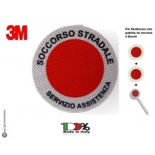 Adesivo 3M Per Paletta Rosso Soccorso Stradale Servizio Assistenza  Art. R0SSSA