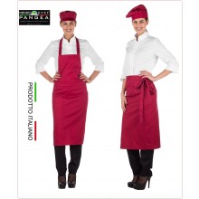 Falda Grembiule Vita + Pettorina 2 in 1 Portogallo Colore Rubino Pangea Italia Art.PO0500 