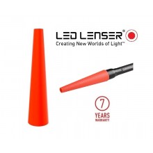 Cono Cappuccio di Segnalazione per Torce P17R, P17, P17.2, M17R, i1 7R Arancione Led Lenser Emergenza Polizia Carabinieri GPG IPS Guardie Giurate Art. 0042 