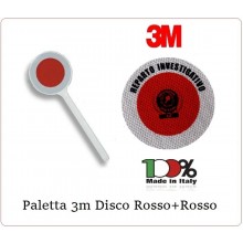 Paletta Segnaletica Ambo le Parti Rosse Reparto Investigativo Art. R0069