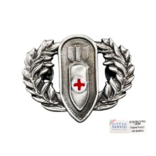 Spilla Metallo Esperto Rischi Mine e Disinnesco Ordigni Bellici per Corpo Militare della Croce rossa Italiana Prodotto Ufficiale FAV Art. DS021