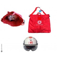 Borsa Sacca Zaino Rossa Portacasco Porta Casco Porta Laptop Bag con Logo C.R.I. croce Rossa Italiana CRI New Esclusiva Art. BAG-CRI