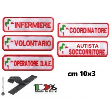 Toppa Patch con Velcro per Divisa ANPAS Infermiere Operatore dae Volontario .... Art. ANPAS  