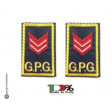 Tubolari Ricamati Bordo Giallo GPG - GPGIPS - Appuntato Scelto Art.GPG-R16