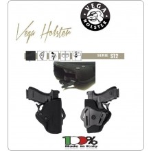 Fondina in Cordura da Cintura con Sistema di Sicurezza Nera Vega Holster Art.ST2