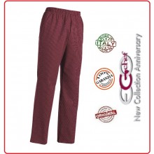 Pantalone Pants Hose Culisse Cuoco Chef Professionale Ego Chef Italia Wine Art.3502055C
