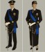 Fascia Blu da Ufficiali Cerimonia con Pon Pon Finale Esercito Carabinieri Marina G. di F. Polizia di Stato Art. NSD-F1B