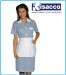 Camice Positano Isacco Con Grembiulino Manila Rigatino Verde Bianco - Rosa Bianco - Azzurro Bianco - Nero Bianco Art. 008964G