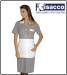 Camice Positano Isacco Con Grembiulino Manila Rigatino Verde Bianco - Rosa Bianco - Azzurro Bianco - Nero Bianco Art. 008964G