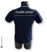 Polo Manica Corta Unisex Blu Nevy con Bordi Nuovo Modello Unificato Italia POLIZIA LOCALE  VENDITA RISERVATA  Art. 6613