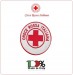 Patch Toppa Ricamata con Velcro CRI C.R.I. Croce Rossa Italiana cm 10.00 DAE Art.CRI-P9