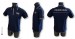 Polo Manica Corta Unisex Blu Nevy con Bordi Nuovo Modello Unificato Italia POLIZIA LOCALE  VENDITA RISERVATA  Art. 6613