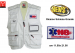 Gilet Estivo Multitasche Bianco POCKET con Ricamo Soccorso Sanitario 118 Payper Art. POKET-118