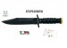 Coltello Militare Sopravvivenza Lama Fissa FOX Italia Survival Explorer  Art. 697 T