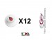 Bottone Bottoni Funghetto per Giacca Cuoco Chef Confezione 12 Pezzi Coccinella Portafortuna Ego Chef Art.BOTT-23