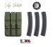 Porta Caricatore a Tre Posti H&K MP5 Vega holster Italia Nera  o Verde OD Art. 2SM16