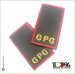 Gradi Tubolari ricamati  Guardie Giurate Polizia Privata Vigilanza GPG IPS Disponibili Bordo Giallo Azzurro Bordò Rosso Art. GPG-X