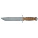 Coltello Lama Fissa Militare con Fodero Pelle N690Co & Legno di Noce Fox Defender Knife Sandblasted  Art. FX-689 